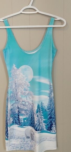 Blackmilk Minty Fresh Polar Bear Dress NWOT - Picture 4 of 4
